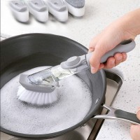 deep clean liquid dispenser sink scrubber kitchen soap dispensing palm dish brushes